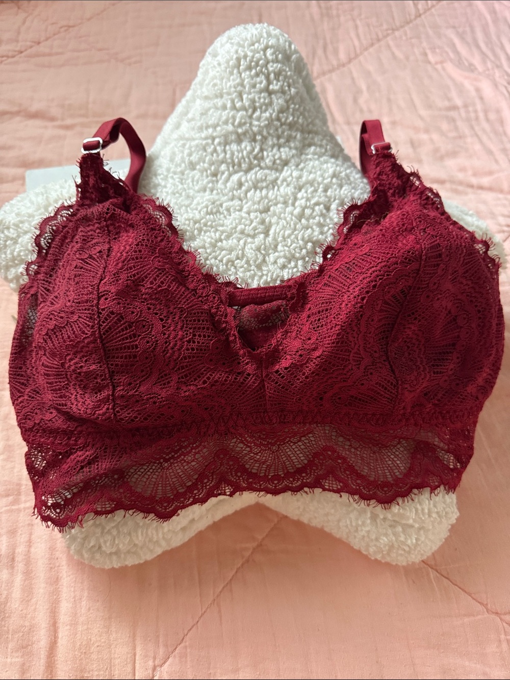 Gilly Hicks Lace Bralette in Deep Wine